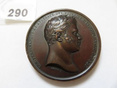 Médaille - Mort du duc de Berry 14 février...