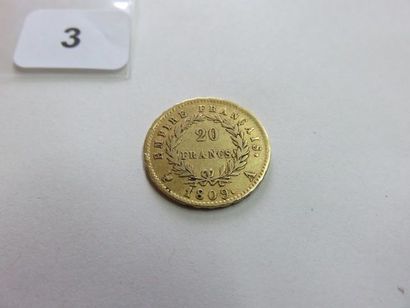 20 Francs or Napoléon Ier, tête laurée, empire...