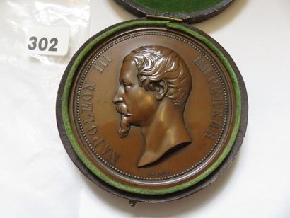 Médaille - Napoléon III, Chemin de fer de...