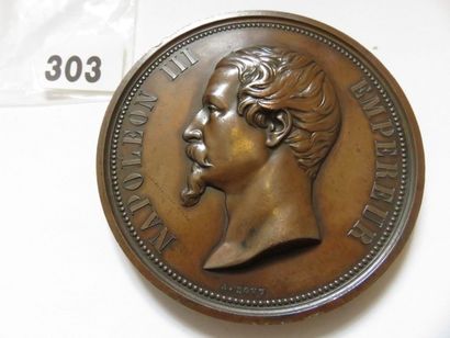 Médaille - Napoléon III, Chemin de fer de...