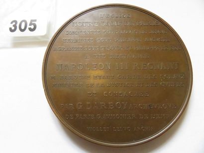 Médaille - Restauration et consécration de...