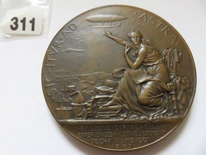 Médaille - Ballons Dirigeables, expérience...