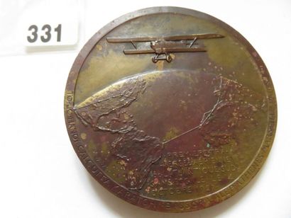 Médaille - Première traversée aérienne de...