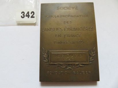 Plaquette - Fondation Rauber - A/ J. B. Rauber...