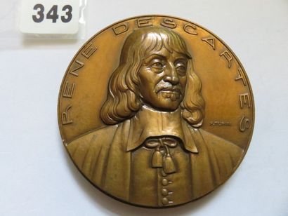 Médaille - René Descartes (1596 - 1650) -...
