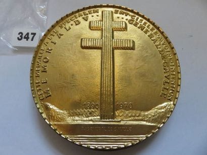Médaille - Au Général de Gaulle 1890 - 1970...