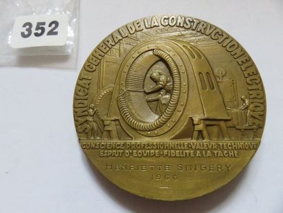 Médaille - Syndicat général de la construction...
