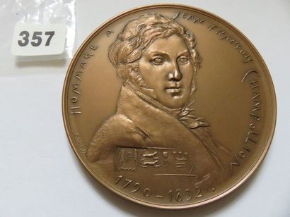 Médaille - Hommage à Jean François Champollion...