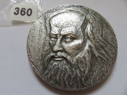Médaille - Dimitri Mendeleïev 1834 / 1907...