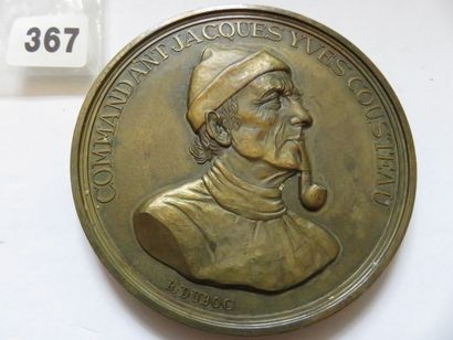 Médaille - Commandant Jacques Yves Cousteau...