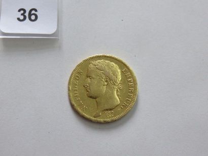 40 Francs or Napoléon Ier, tête laurée, empire...
