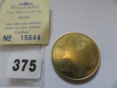 Médaille souvenir de la Monnaie de Paris...