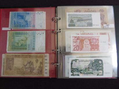 Classeur de 87 billets d'Afrique (dont 370...