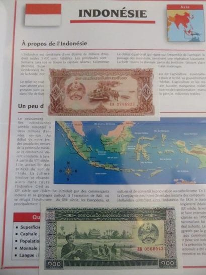 Classeur de 28 billets étrangers NEUF (à...