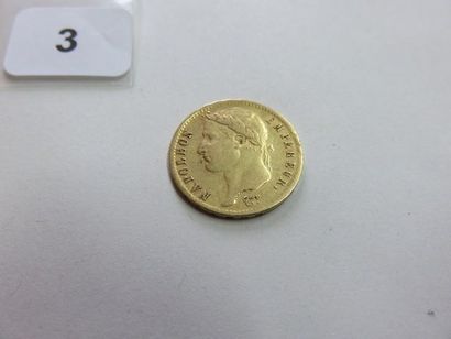20 Francs or Napoléon Ier, tête laurée, empire...