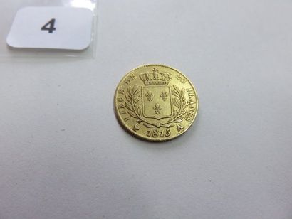 20 Francs or Louis XVIII buste habillé 1815...