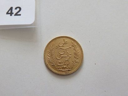 Tunisie - 20 Francs or 1891 A / AH 1308 (400...