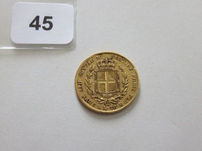 Italie - Maison de Savoie - 20 Lire or Charles...
