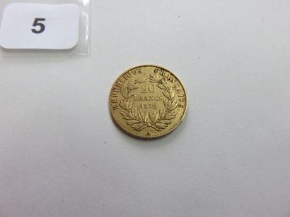 20 Francs or Louis-Napoléon Bonaparte 1852...
