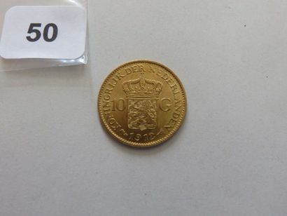 Pays-Bas - 10 Gulden (10 Florins) or Wilhelmina...