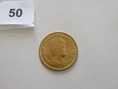 Pays-Bas - 10 Gulden (10 Florins) or Wilhelmina...