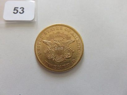 USA - 20 Dollars or Liberty 1852 TB+ à T...