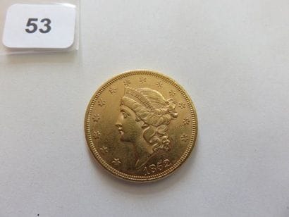USA - 20 Dollars or Liberty 1852 TB+ à T...