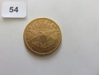 USA - 20 Dollars or Liberty 1872 S (San Francisco)...