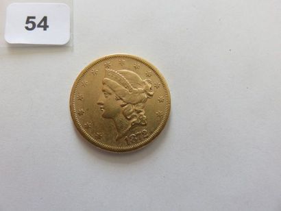 USA - 20 Dollars or Liberty 1872 S (San Francisco)...