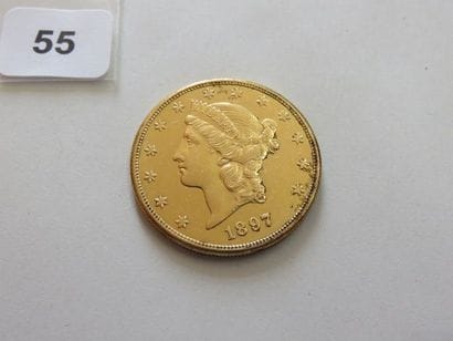 USA - 20 Dollars or Liberty 1897 S (San Francisco)...