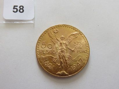 Mexique - 50 Pesos or 1947 TTB+