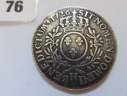 Louis XV - Écu aux branches d'olivier 1726...