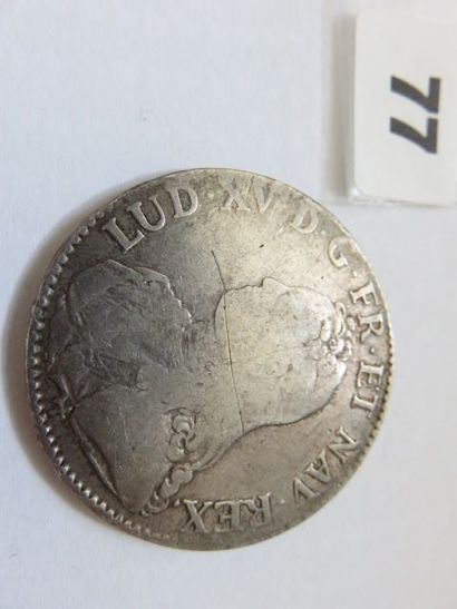 Louis XV - Écu aux branches d'olivier 1727...