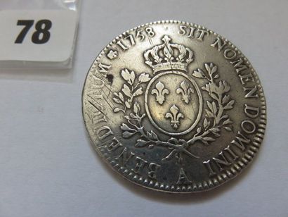 Louis XV - Écu au bandeau 1758 A (Paris)...