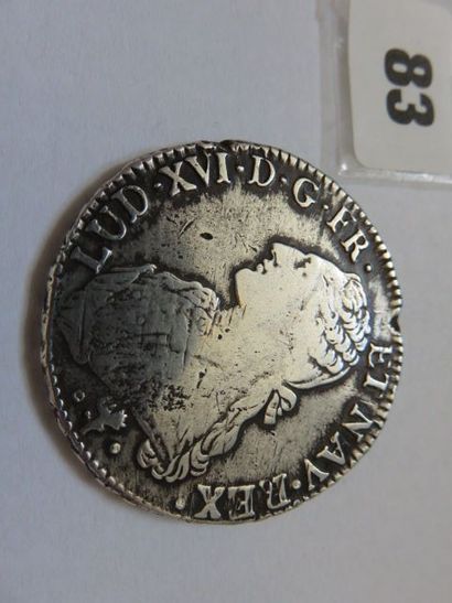 Louis XVI - Écu aux branches d'olivier 1784...