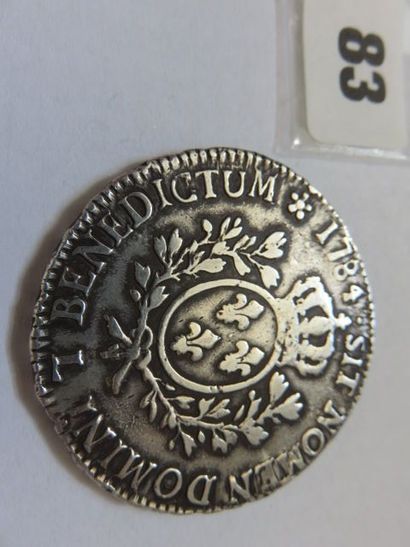 Louis XVI - Écu aux branches d'olivier 1784...