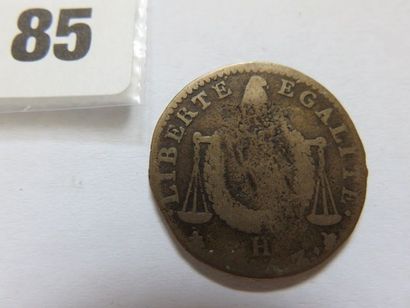 France - 1/2 Sol aux balances AN II 1793...