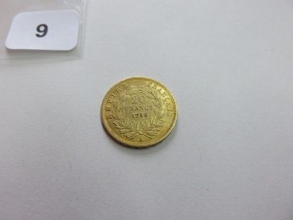 20 Francs or Napoléon III tête nue 1859 A...