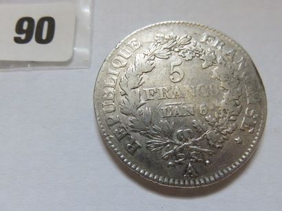 France - 5 Francs Union et Force AN 5 A (argent)...