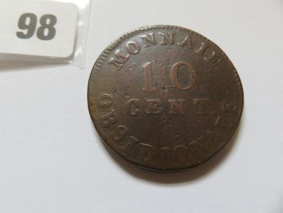 France - Monnaie obsidionale de 10 Centimes,...
