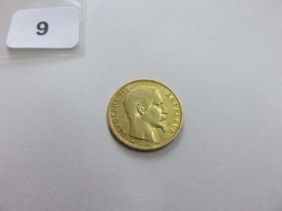 20 Francs or Napoléon III tête nue 1859 A...