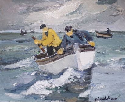 LEFRANC ROLAND, 1931-2000 LE CANOT huile...
