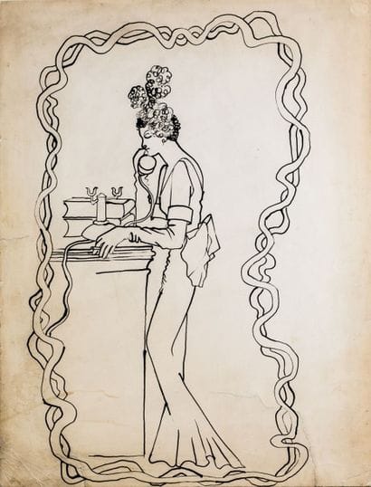 COCTEAU JEAN, 1889-1963 LE TELEPHONE VERSION...