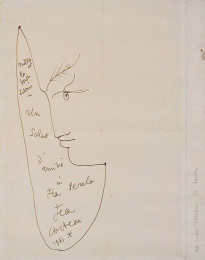 COCTEAU JEAN, 1889-1963 PROFIL, UN SALUT...