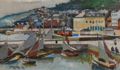 GERNEZ PAUL ÉLIE, 1888-1948 LE PORT DE HONFLEUR,...