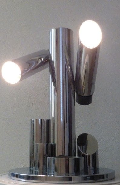 FASE « Babilonia » circa 1970. Lampe en inox...