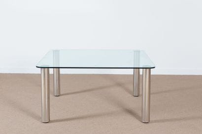 Marco ZANUSO « Marcuso » 1969. Table carré...
