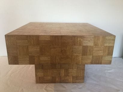 Circa 1980 Table basse en bois composée d'un...