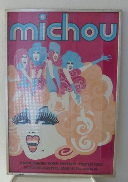 Jean Marie FONTENEAU Affiche du cabaret Michou...
