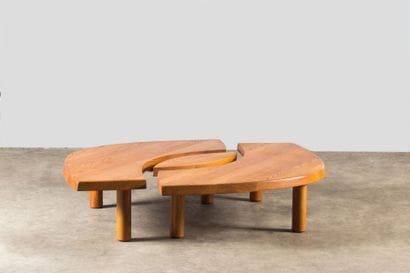 Pierre CHAPO Table basse en forme d'oeil...